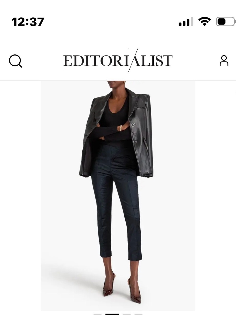 Veronica Beard Black Tailored Skirt